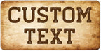 Custom Sign, Custom Street Sign, 11 Font Colors, 13 Font Styles, 4 Hole Options, 22 Sizes, 6x12 Inches, Rust Free DiBound, Fade Resistant, Made in USA by My Sign Center (Vintage)
