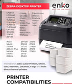 enKo 4x6 Thermal Fan Fold Labels Compatible for Rollo Printer - 1 Stack of 1000 4x6 Label Zebra Printer - Mailing Postal Label Paper, Perforated, Permanent Adhesive (2 Labels/Fold)