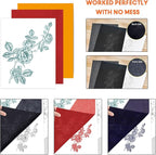 Carbon Paper for Tracing Graphite Transfer-Paper - PSLER 10 Sheets Red,10 Sheets Blue,10 Pcs Black for Tracing Drawing Patterns on Wood Projects Fabric Artist A4 Size 8.5 X 11 Inch