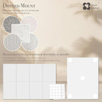 Soon Global 8-Pack Acoustic Panels, Soundproof Wall Panels, 48 X 32 Inches Sound Absorbing Panels, Decorative Acoustical Wall Panels, Acoustic Treatment for Recording Studio, Harmony in Azure