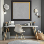 Amanti Art Black Framed Magnetic Board 30x30 Medium Vision Board for use with Magnets, 100% Metal Sheet to Display Items as Office Decor or for Home Organization in mudroom, Kitchen or Kids Room
