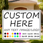Custom Signs Outdoor-30×24inches-Large size,Prefabricated holes, weather-resistant, rust-proof,Optional reflective, night road signs, night warning signs