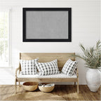 Amanti Art Black Framed Magnetic Board 29x41 Large Vision Board for use with Magnets, 100% Metal Sheet to Display Items as Office Decor or for Home Organization in mudroom, Kitchen or Kids Room
