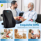 Niceeday Lumbar Support Pillow for Office Chair Car Back Support Pillow, Memory Foam Gaming Chair Desk Chair Back Cushion for Lower Back Pain Relief, Ergonomic Back Rest,Stocking Stuffers