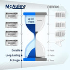 McAuley Labels Custom Asset Tags for Equipment – Numbered, Permanent, Adhesive, Metalized Silver Polyester - ID Label - 1.5x0.75 Inches