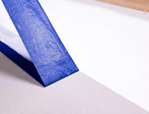 ABRO Blue Painters Tape 1.5 Inch Wide, 36mm x 55M, All Purpose Blue Tape, Temporary Labeling, Easy Tear, Clean Removal, Masking Tape Colored DIY or Pro - 6 Pack