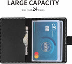 PRIVILLA 2 Pcs Credit Card Holder and business card holder，Sd Card Holder Each Has 26 Card Organizers, 2024 New Credit Card Holders book for Men and Women.