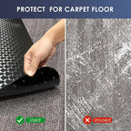 Vicwe Office Chair Mat for Carpet, 63" x 51"Anti-Slip Waterproof Floor Protector Desk Chair Mat for Rolling Chairs, Heavy Duty Chair Mat with Studs,Easy Glide Floor Mat for Home,Gaming