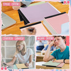 Fuutreo 8 Pcs 8.5'' x 11'' Colored Legal Pad Writing Pads Narrow Ruled 50 Sheets Per Notepad Perforated Writing Notepad Office Supplies for College Office Business (Macaron Color)