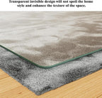 Koonmi Tempered Glass Chair Mat for Hardwood Floors & Carpets, 36" x 55“ Transparent Heavy Duty Office Floor Protector with Noise-Free Gliding Shatterproof for Home Office Desk