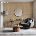 TO-TH Wood-Look Sound Panels, 4 Pack 47.2” x 23.6” Soundproof Wall Panels, Decorative Acoustic Panels,Wood Panels for Wall for Home, Office, Basement, Teak with Mitered Edges