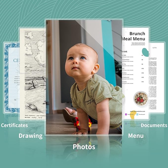 5 Mil Thermal Laminating Sheets 200 Packs, 9” x 11.5” Clear Laminating Pouches Holds 8.5 x 11 Inch Sheet Lamination Plastic Paper for Laminator, School Office Supplies Laminate