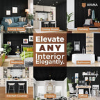 Avana Acoustic Wood Wall Panels – 94.4 X 12.6 Inch Black Oak Acoustic Panels 2 PCs – Wall Panels For Interior Wall Decor For Homes, Offices, Studios – Sturdy And Durable Wood Panels For Wall
