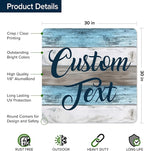 Custom Sign, Custom Street Sign, 11 Font Colors, 13 Font Styles, 4 Hole Options, 22 Sizes, 30x30 Inches, Rust Free DiBound, Fade Resistant, Made in USA by My Sign Center (Coastal)