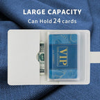 PRIVILLA 2 Pcs Credit Card Holder and business card holder，Sd Card Holder Each Has 26 Card Organizers, 2024 New Credit Card Holders book for Men and Women.