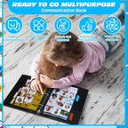 Communication Book Bulk 162 Laminate Icon Plastic Picture Cards with 5 Multicolor Dividers 1 Sentence Strip Sturdy for Autism Vocabulary Language Speech Articulation Learning Supplies
