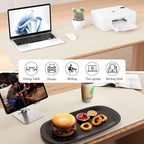 Aothia Dual-Sided Desk Mat - Natural Cork & Leather Desk Protector, Large Mouse Pad & Writing Pad for Office/Home, Beige (37.8"x17")