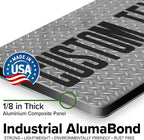 Custom Sign, Custom Street Sign, 11 Font Colors, 13 Font Styles, 4 Hole Options, 22 Sizes, 6x12 Inches, Rust Free DiBound, Fade Resistant, Made in USA by My Sign Center (Diamond Metal)