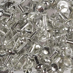 JAM PAPER Colorful Push Pins - Silver Pushpins - 100/Pack
