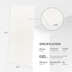 Olanglab Acoustic Wall Panels 10 Pack, 48 x 24 per Acoustic Panels Sound Absorbing, Sound Panels for Home Studio and Office, Plain White