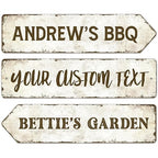 Rustic Custom Sign, Personalized Metal Signs, Gift for Him Men Dad, Man Cave, Indoor and Outdoor Use, 6x24 Inches, ACM, Fade Resistant, Made in The USA