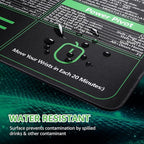 iCasso Excel Cheat Sheet Desk Pad, Excel Mouse Pad Shortcuts, Excell Short Cut Desk Mat, Extended Large XXL Non-Slip Exel Mousepad with Stitched Edges for Computer Keyboard