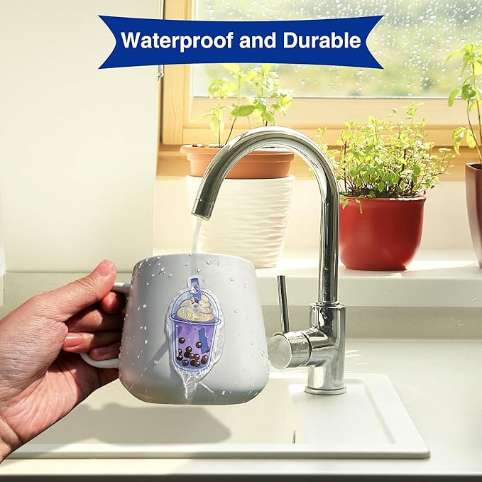 11x17 Printable Vinyl Sticker Paper Waterproof, Removable Self Adhesive Vinyl Sticker Sheets for Inkjet and Laser printer, 30 Pack, Tabloid Size, Matte White