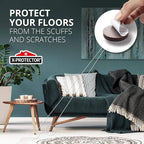 Non Slip Furniture Pads X-Protector - 8 PCS 1 1/2” - Premium Furniture Grippers - Self-Adhesive Rubber Feet for Furniture - Keep Furniture in Place!