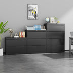 LONGLINK 2 Drawer Lateral File Cabinets with Lock,Metal Filing Cabinet for Home Office,Wide Office Storage Cabinet with Hanging Bars for A4 Legal/Letter Size(Easy Assembly)