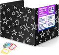 22-Pack Desk Dividers for Students - Star, Durable & Waterproof Plastic Study Carrel Divider, Classroom Folders Teacher Supplies, Easy-to-Clean Plastic Privacy Shield Folder Boards for Student Desks