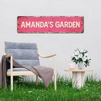 Custom Rustic Sign, Personalized Decor Street Signs Gift, 40x10 Inches, ACM, Fade Resistant, Made in USA