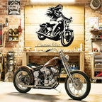 Custom Motorcycle Metal Sign Personalized Biker Name Sign Motorcycle Wall Art Motorbike Signs Garage Decor Gift for Bikers Motorcycle Lover Gifts