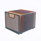 SREGGSIY Metal Mesh Hanging File Organizer, Office/School/Home File Crate,13.8 x 12 x 10 inches,Black