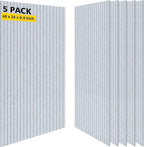 Acoustic Panels,5 Pack Sound Panels,48"x24"x0.4" Soundproof Wall Panels,High-Density Large Acoustic Panels,Decorative Sound Dampening Panels,Light Camel