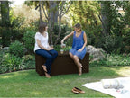 Keter Outdoor Storage Deck Box, for Patio, Backyard & Garden, Brightwood, 120 Gal, Brown - Lockable, Organizing, and Waterproof Plastic Container Bench