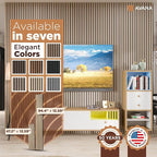 Avana Acoustic Wood Wall Panels – 94.4 x 12.6 Inch White Oak Acoustic Panels 2 PCs – Wall Panels For Interior Wall Decor for Homes, Offices, Studios – Pleasing Design Wood Panels For Wall