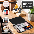 Sooez Clipboard with Storage, High Capacity Nursing Clip Board 8.5 x 11 with Pen Holder & Low Profile Clip, Plastic Clipboards Case Box, Teacher Must Haves School Office Supplies,Letter Size/ A4