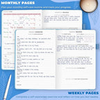 Clever Fox Self-Care Journal – Daily Reflection Notebook – Mental Health & Personal Development Planner, Meditation & Mood Log, A5 (Light Blue)