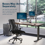 Vari Electric Standing Desk - 60x30 VariDesk, Adjustable Height Stand Up Computer Desk - Dual Motor with Memory Presets, Stable T-Style Legs- Home Office Essentials - Walnut