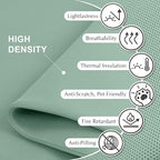 DECOLAB Standing Room Divider, Space Privacy Partition, Portable Wall Panel for Studio Apartment, Office, Home, Classroom, Scratch Resistance, 29"x65", Aqua