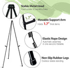 VAIIGO 63" Display Easel Stand - 3Packs Art Easels for Wedding Sign Poster Stand Folding Floor Adjustable Metal Black Easel Instant Tripod Easel for Painting Wedding Welcome Sign Stand