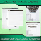 1000 Pack Secure Seal White Poly Mailers Shipping Bags - Safe Shipping with 9x12 Mailers Poly Bags - E-Commerce Poly Bags for Shipping - Self Sealing 2 Mil Poly Shipping Envelopes