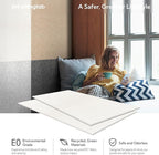 Olanglab Acoustic Wall Panels 10 Pack, 48 x 24 per Acoustic Panels Sound Absorbing, Sound Panels for Home Studio and Office, Plain White