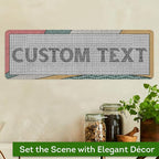 Custom Sign, Custom Street Sign, 11 Font Colors, 13 Font Styles, 4 Hole Options, 22 Sizes, 6x18 Inches, Rust Free DiBound, Fade Resistant, Made in USA by My Sign Center (Fauxsaic 2)