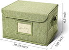 Vienrose Greeting Card Organizer Storage Box with 20 Removable Dividers, 84 Self-stick Labels, Perfect for Photos, Envelopes, Scrapbooking, Paper, Stickers Holder 1 Pack Grass Green