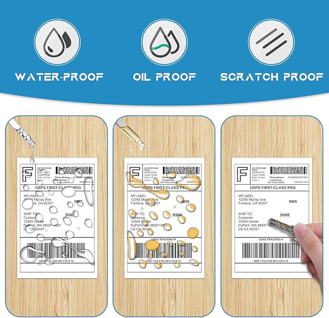 MFLABEL 4x6 Direct Thermal Shipping Labels - 40 Rolls of 250 Labels, Compatible with Zebra ZP450 ZP500 ZP505 ZP2844, Thermal Printer Labels for USPS, UPS, FedEx, Amazon, Ebay, Shopify