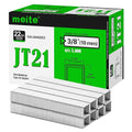 meite JT21 Staples, 3/8 Inch Galvanized Fine Wire Staples for Staple Gun - 5,000 Counts, 7/16" Crown JT21 Staple Refill, Ideal for Upholstery, Crafts, Furniture