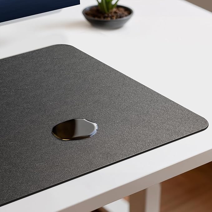Jotsome Leather Desk Pad Mat, Non-Slip Desk Blotter Pad - Desk Protector for Office, Home, Laptop, and Desktop, Gift for The Holidays (Midnight Blue, 34" x 17")