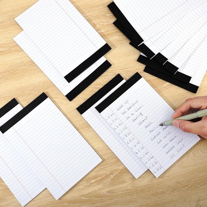 Thboxes 12 Pack Legal Pad 5x8, 360 Sheets Small Note Pad College Ruled Writing Pad Perforated Notepad for School, Office, To-Do Lists Grocery List Shopping List, 30 Sheets White