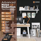 Avana Modern Acoustic Wood Wall Panels – 94.4 x 12.6 Inch Black Oak Acoustic Panels 1 PC – Wall Panels For Interior Wall Decor For Homes, Offices, Studios – Sturdy & Durable Wood Panels For Wall